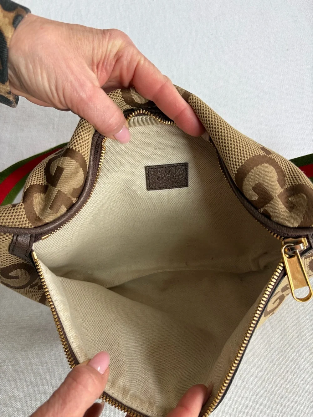 Gucci Brown GG Monogram Belt Bag